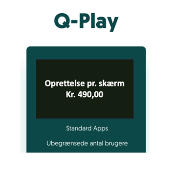 Q-Play oprettelse pr. skærm